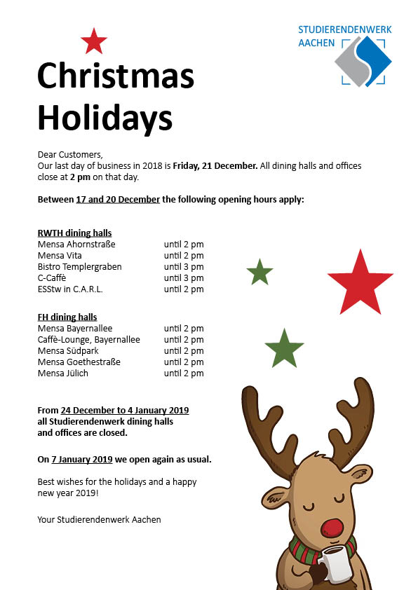 Weihnachtsübersicht Homepage Englisch